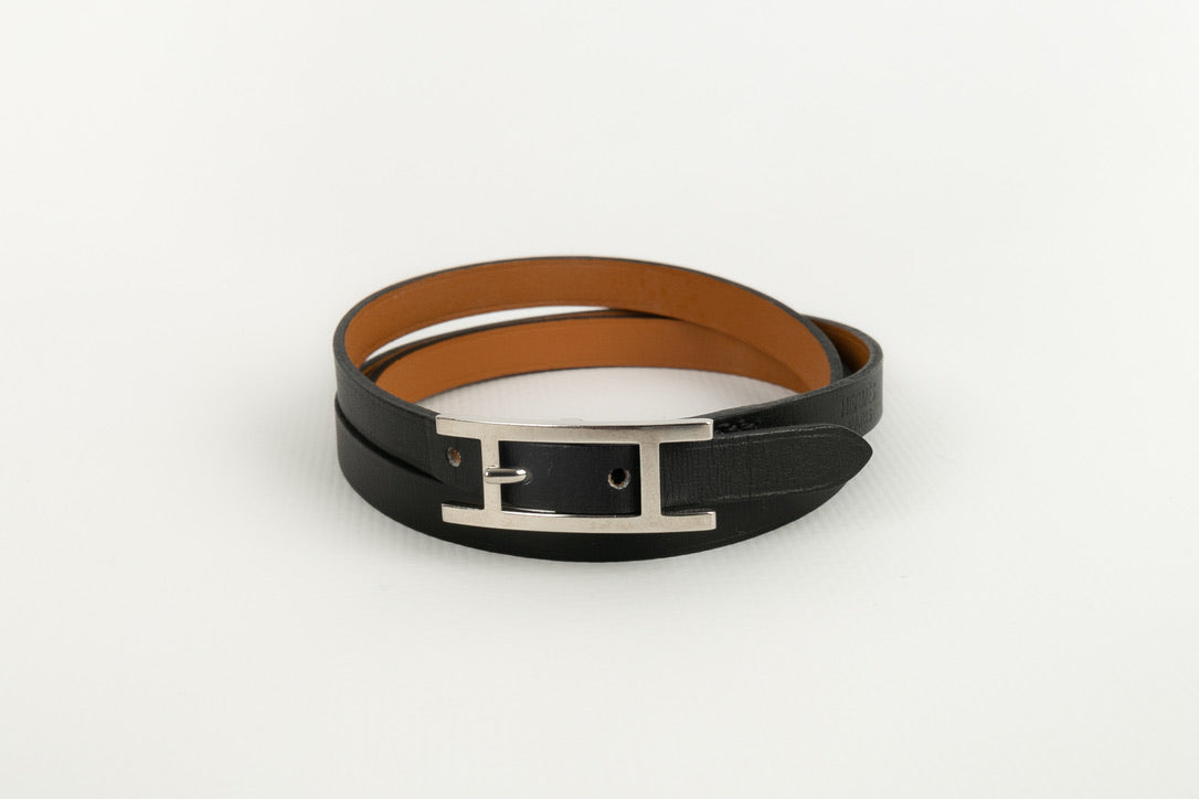 Hermes Orange Leather Wrap Bracelet – MDVII